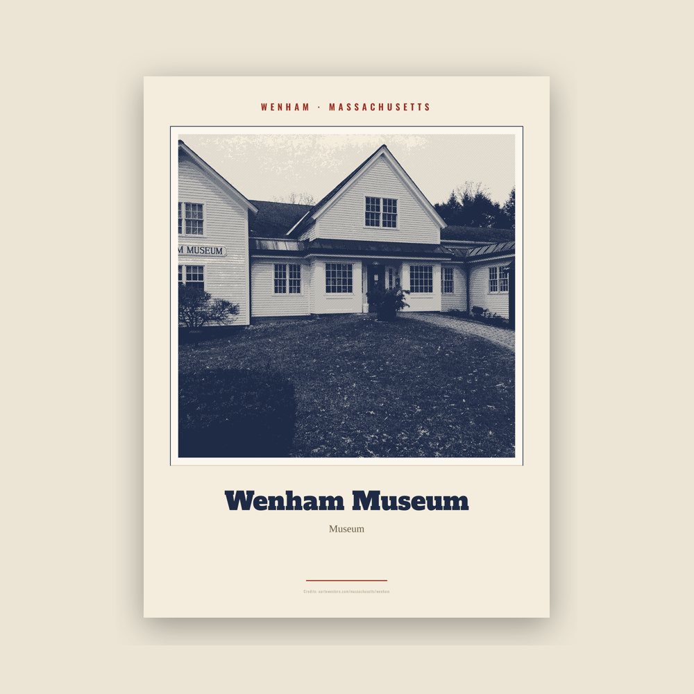 Wenham Wenham Museum Landmark Print