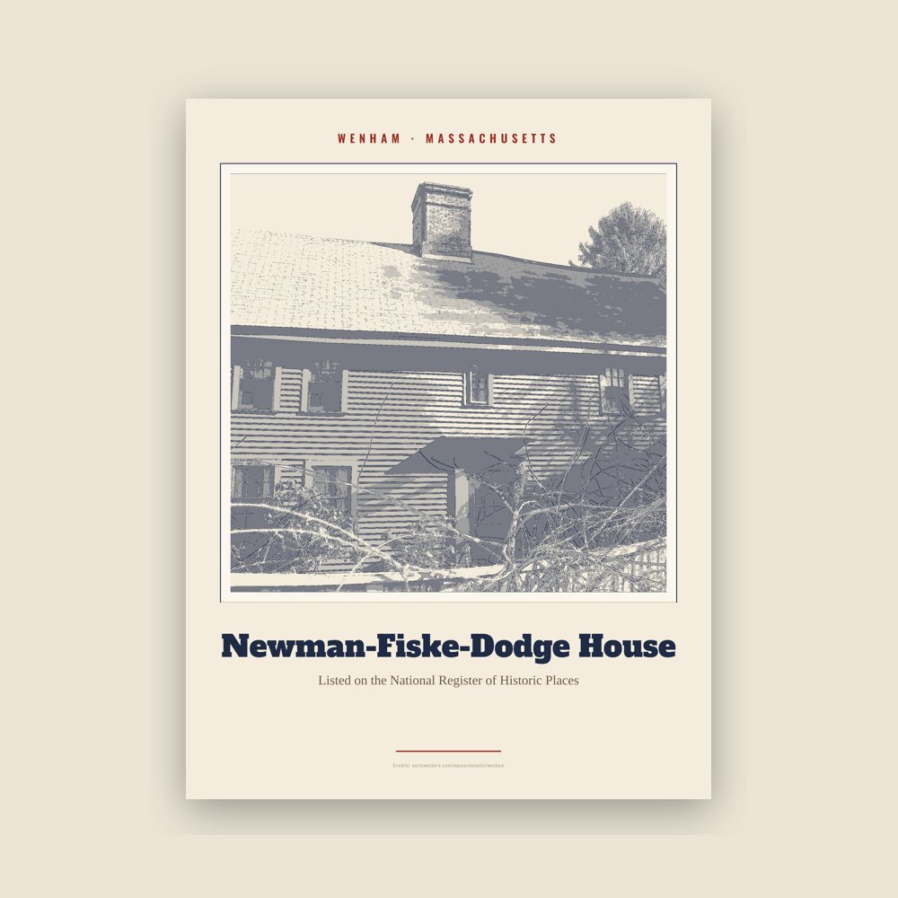 Wenham Newman-Fiske-Dodge House Landmark Print
