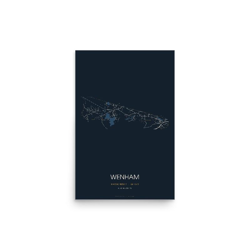 Wenham Street Map Poster · Midnight