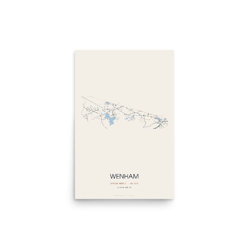 Wenham Street Map Poster · Linen