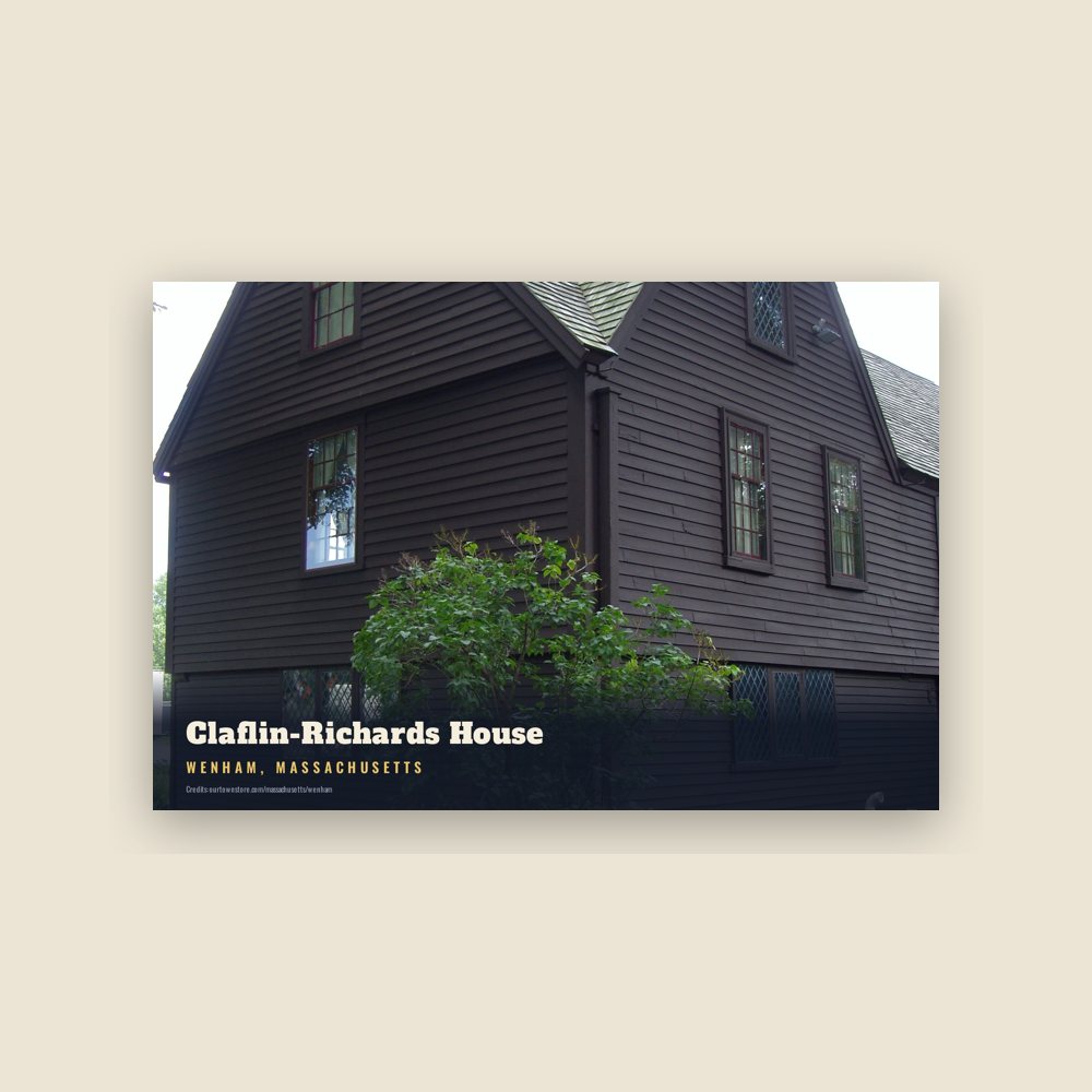 Wenham Claflin-Richards House Postcard