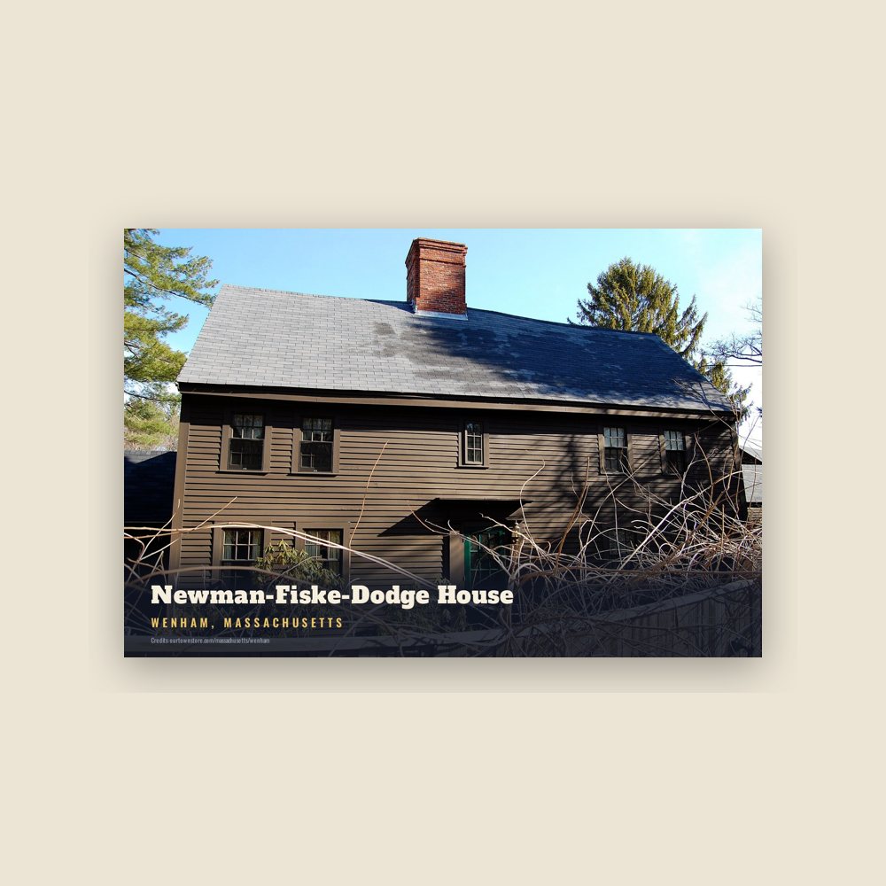 Wenham Newman-Fiske-Dodge House Postcard