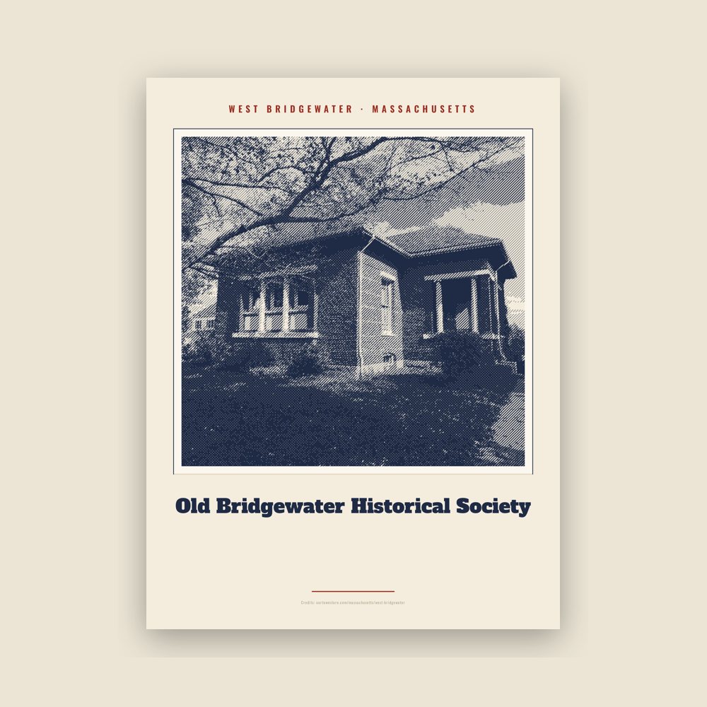 West Bridgewater Old Bridgewater Historical Society Landmark Print