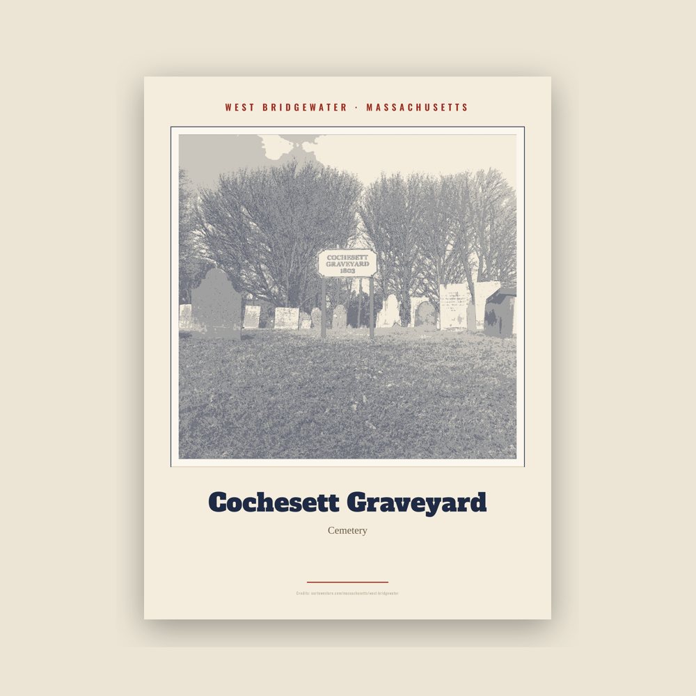 West Bridgewater Cochesett Graveyard Landmark Print