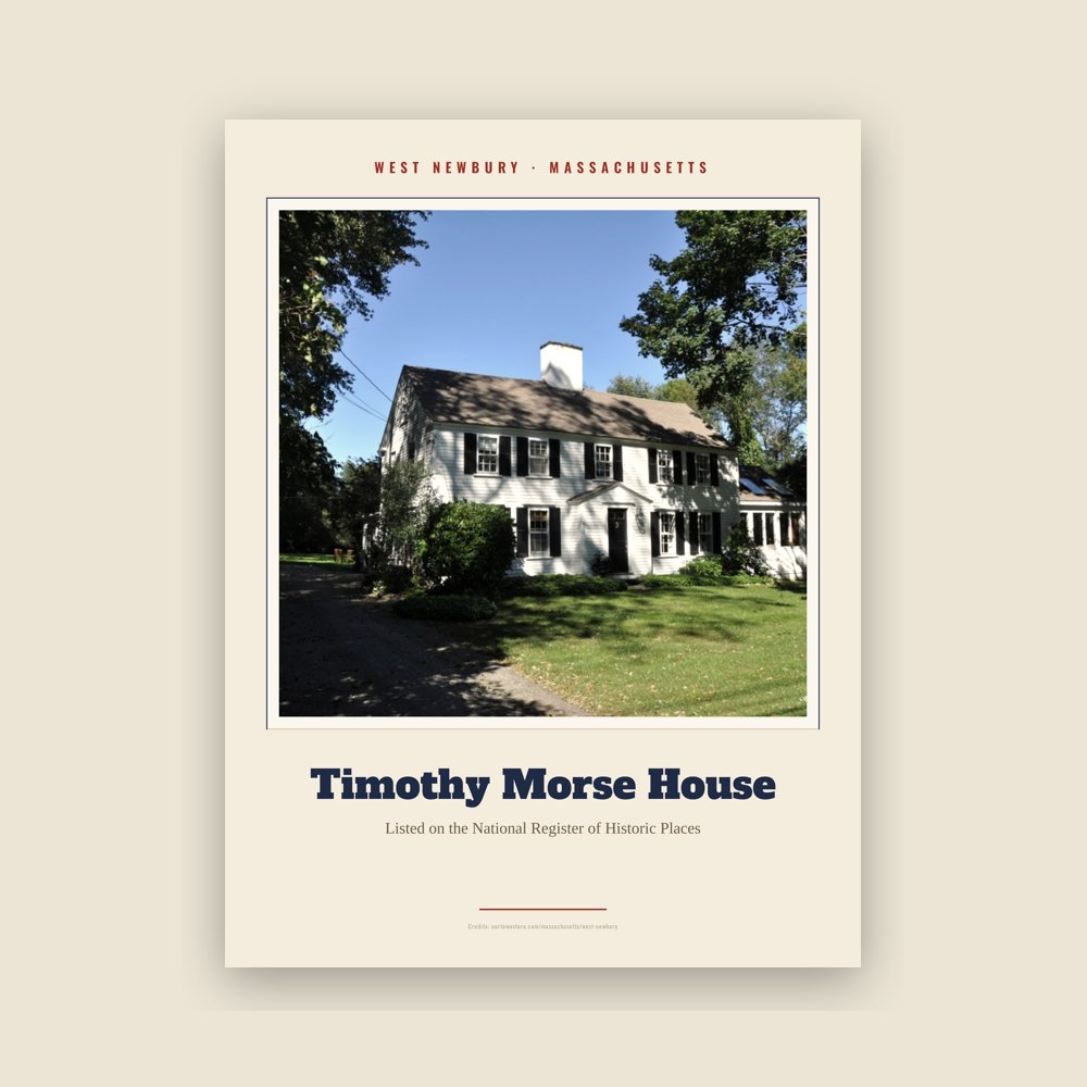 West Newbury Timothy Morse House Landmark Print