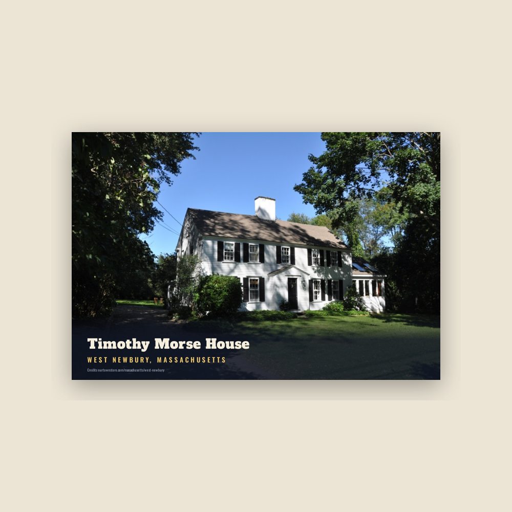West Newbury Timothy Morse House Postcard