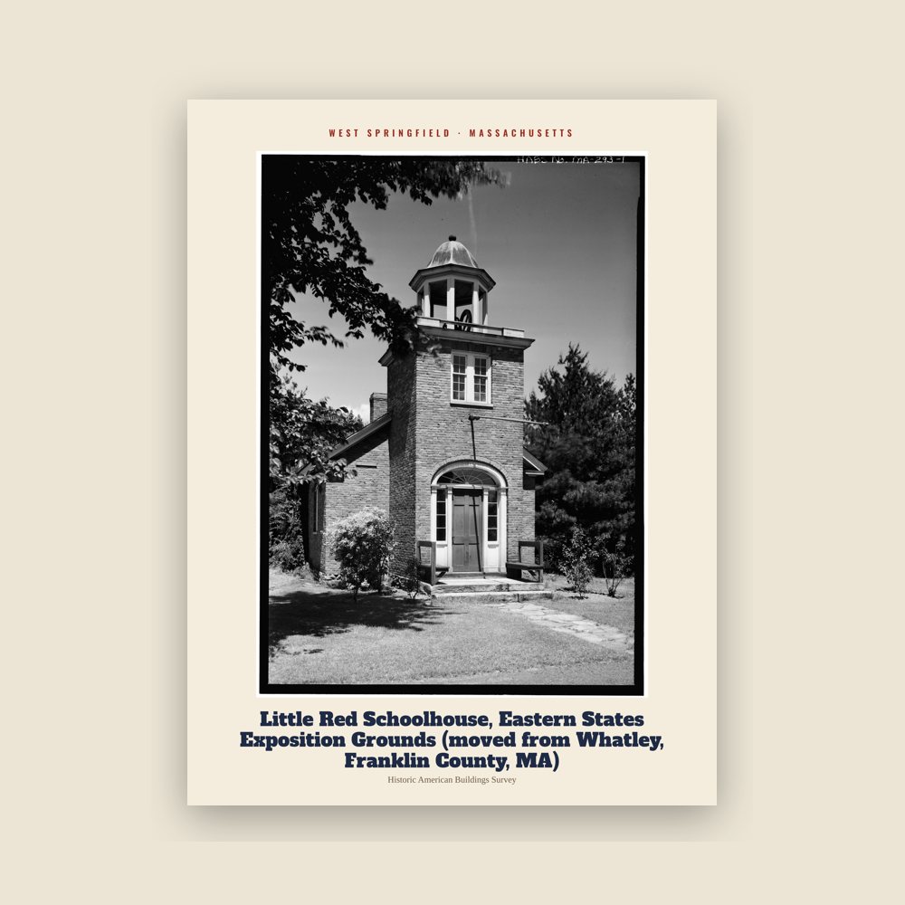 West Springfield Little Red Schoolhouse, Eastern States Exposition Grounds (moved from Whatley, Franklin County, MA) Archive Print