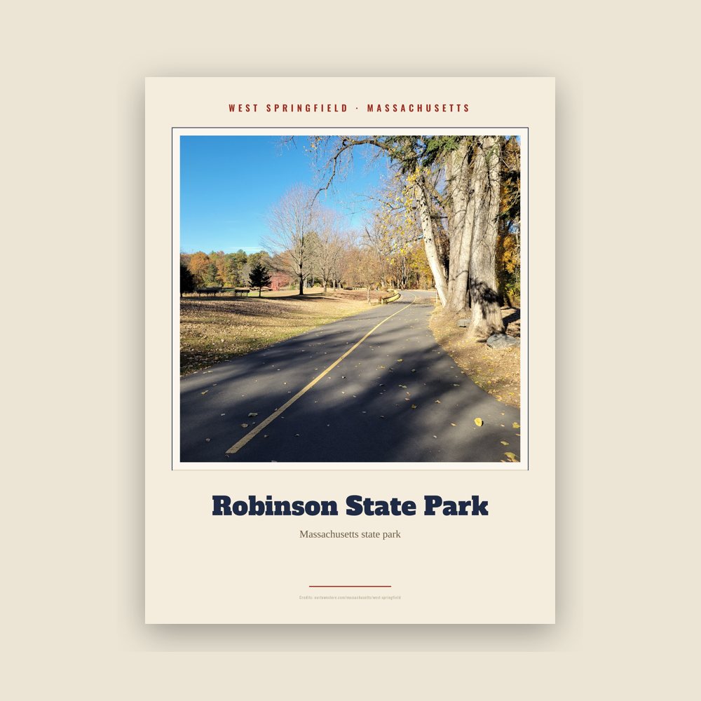 West Springfield Robinson State Park Landmark Print