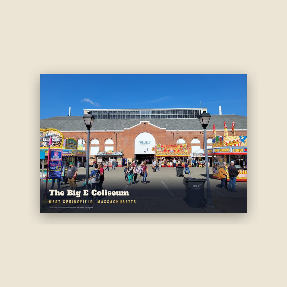 West Springfield The Big E Coliseum Postcard