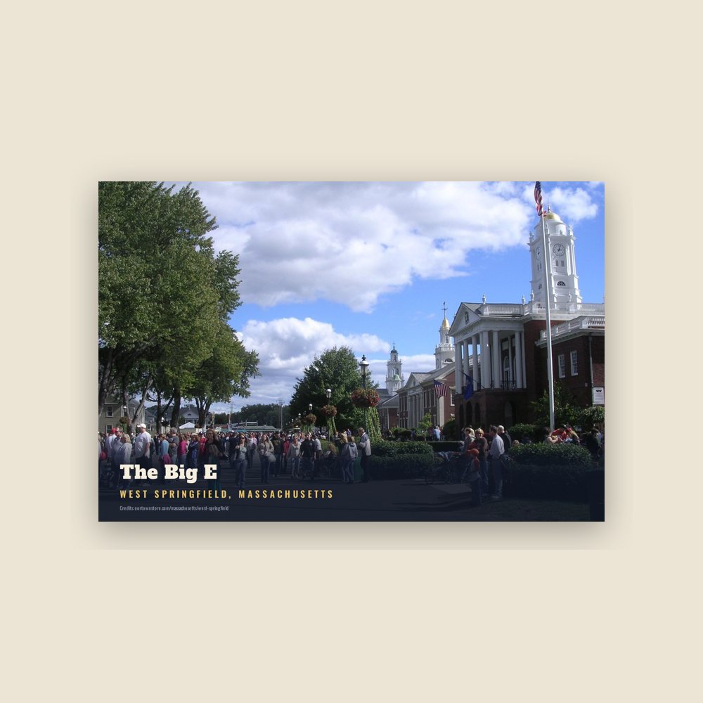 West Springfield The Big E Postcard