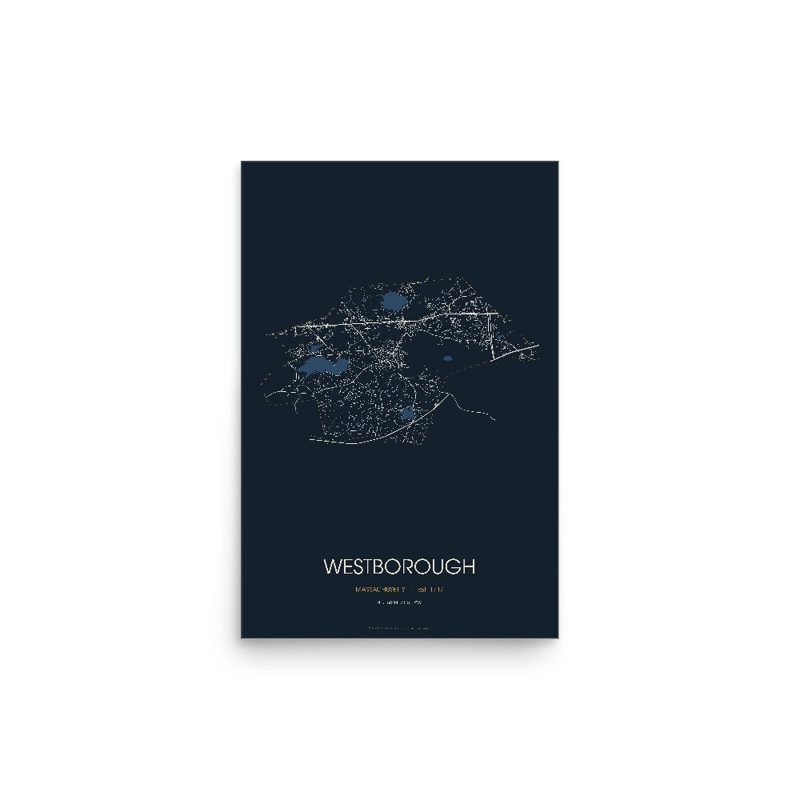 Westborough Street Map Poster · Midnight