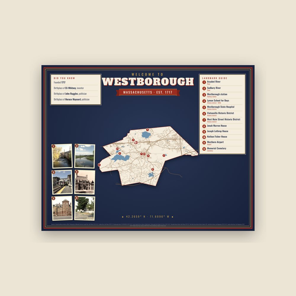 Westborough Map Placemat