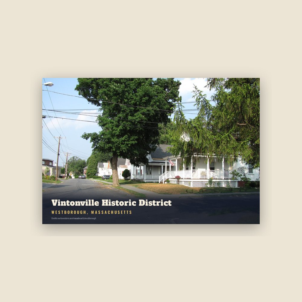 Westborough Vintonville Historic District Postcard