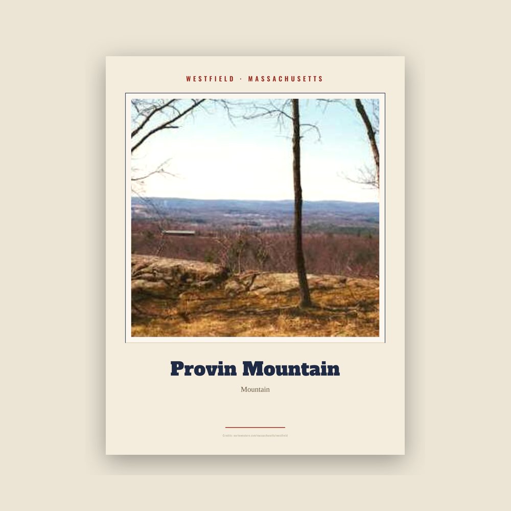 Westfield Provin Mountain Landmark Print