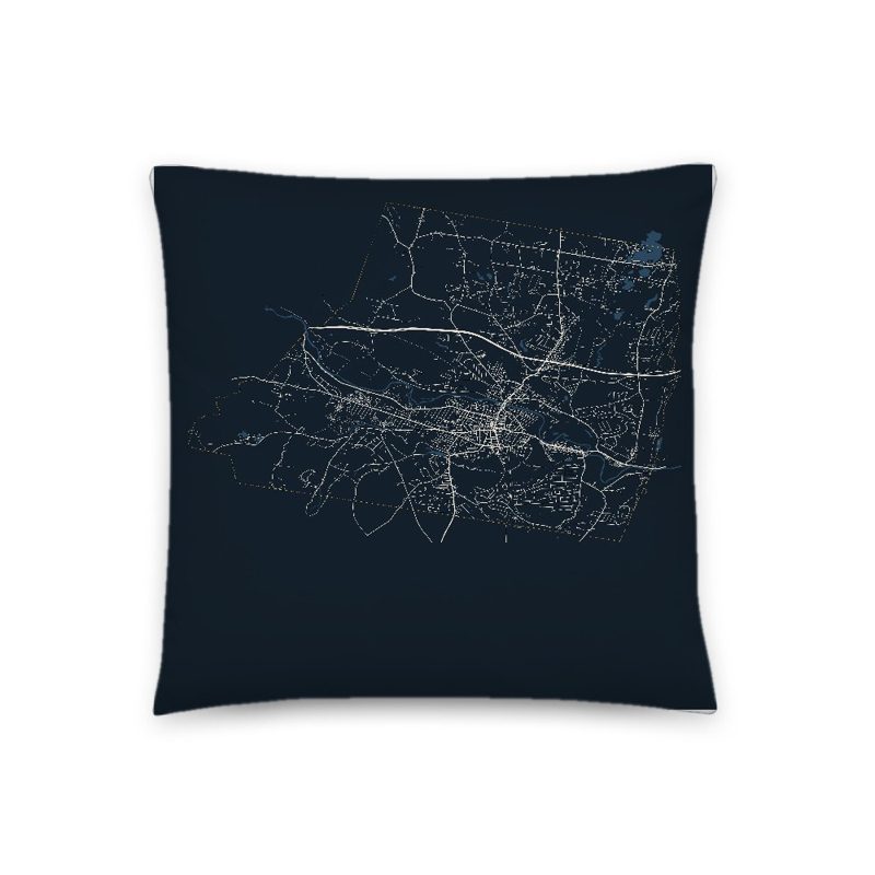 Westfield Map Throw Pillow