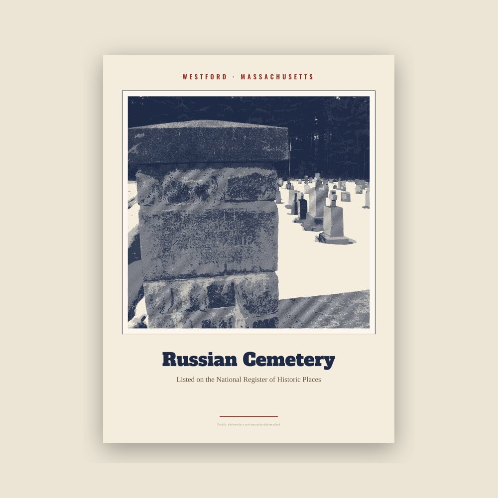 Westford Russian Cemetery Landmark Print