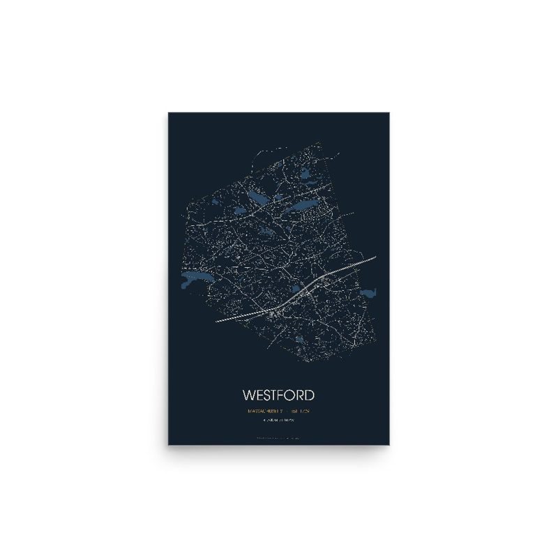 Westford Street Map Poster · Midnight