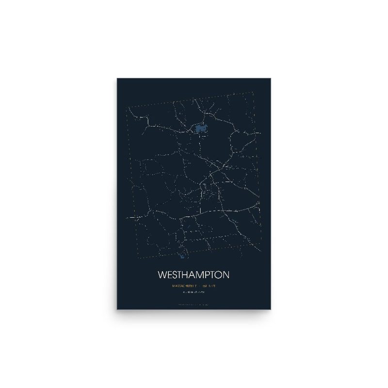 Westhampton Street Map Poster · Midnight
