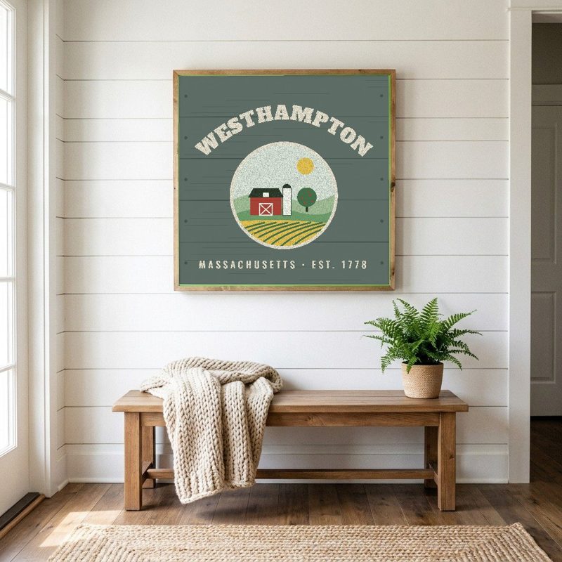 Westhampton Hometown Wood Sign