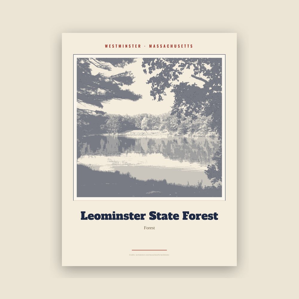 Westminster Leominster State Forest Landmark Print
