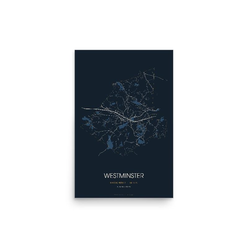 Westminster Street Map Poster · Midnight