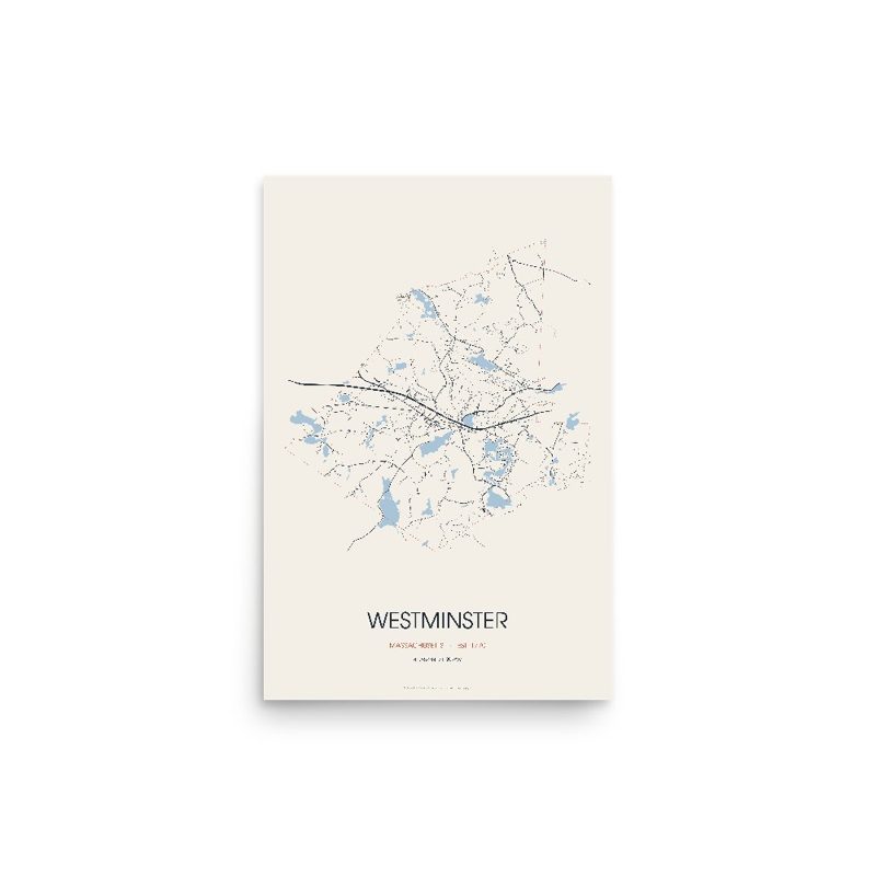 Westminster Street Map Poster · Linen