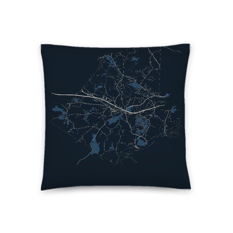 Westminster Map Throw Pillow