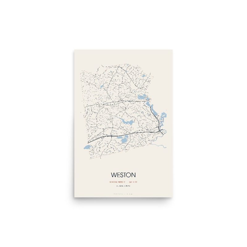 Weston Street Map Poster · Linen