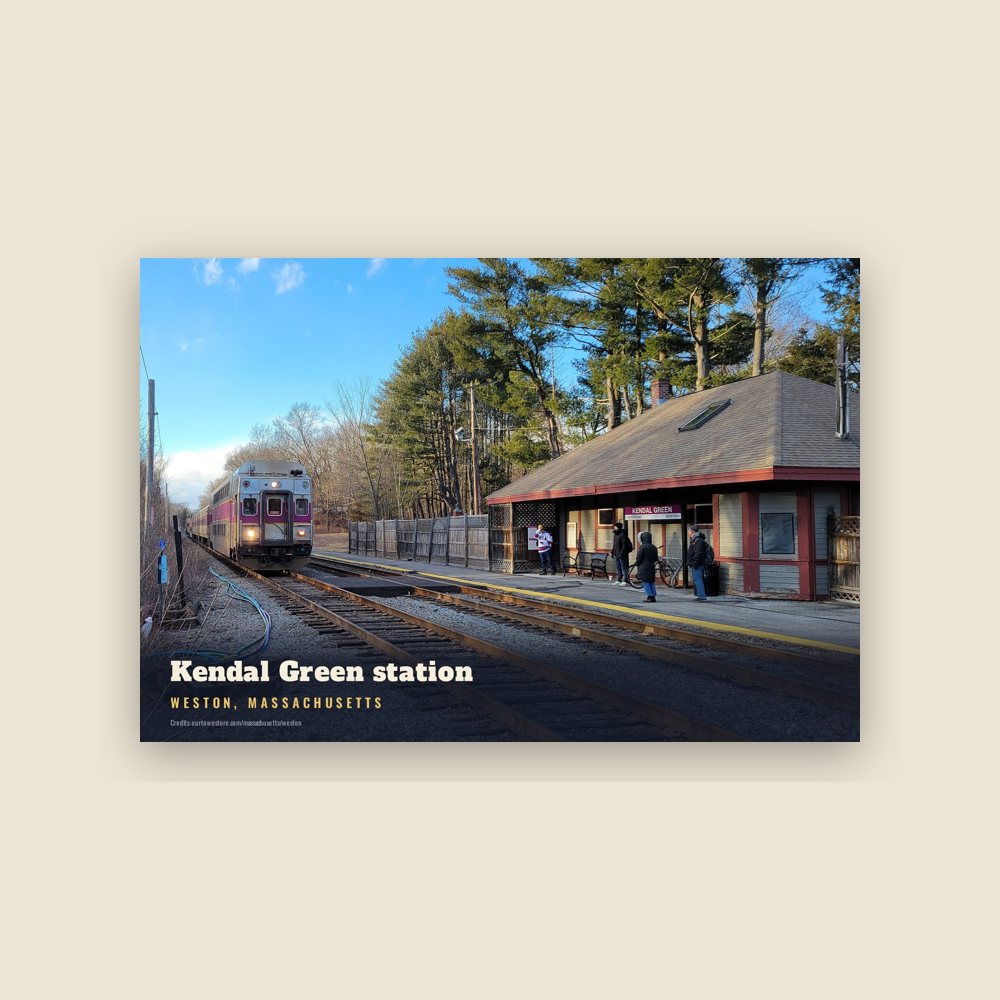 Weston Kendal Green station Postcard