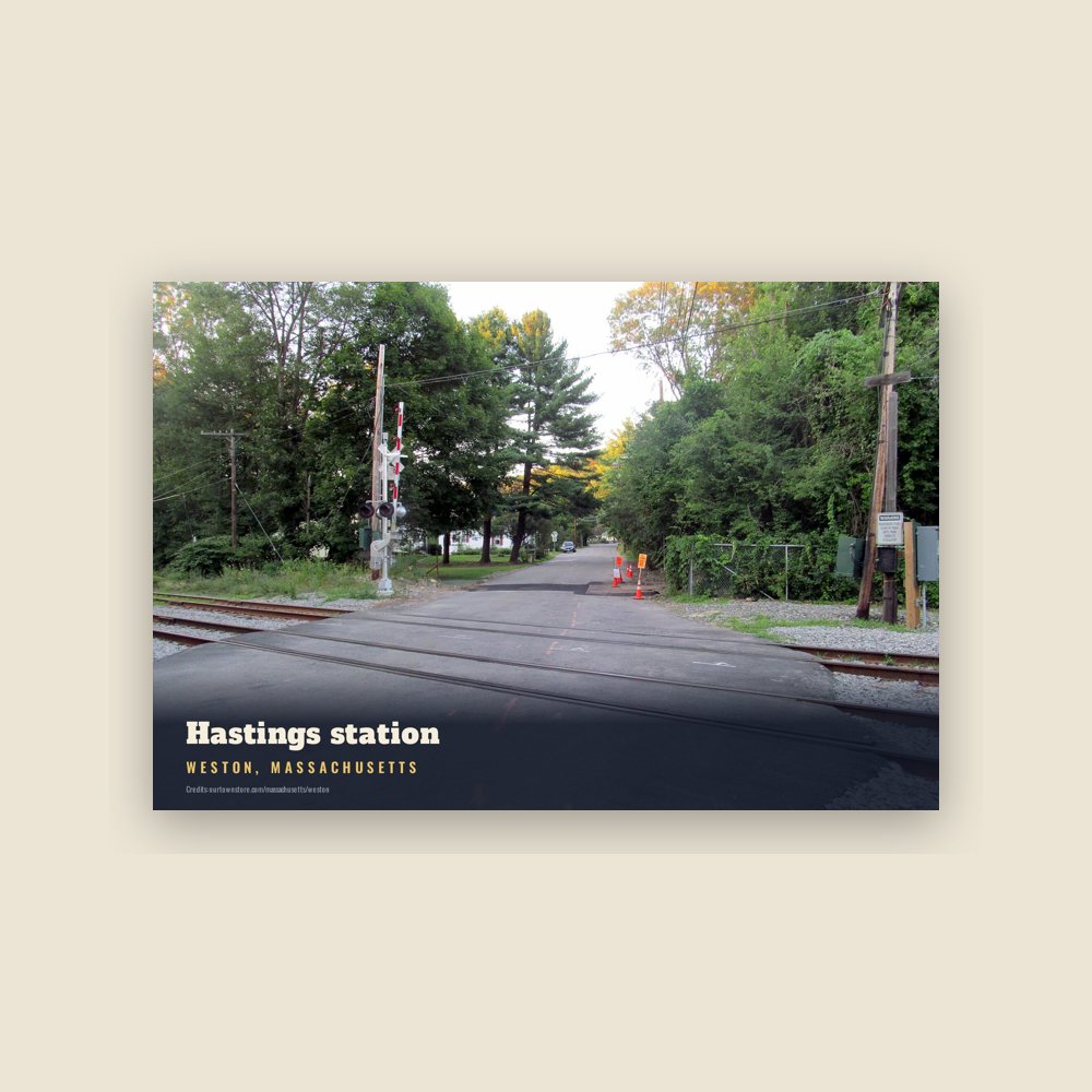 Weston Hastings station Postcard