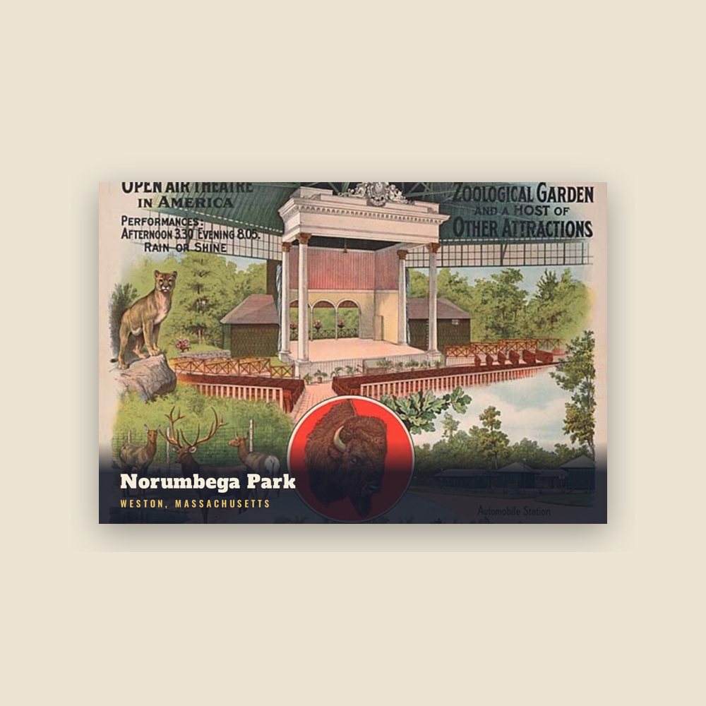 Weston Norumbega Park Postcard