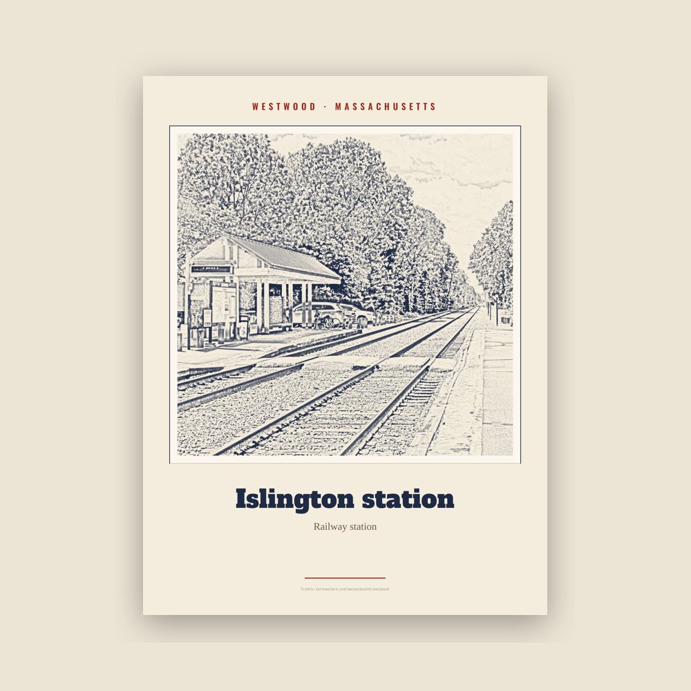 Westwood Islington station Landmark Print