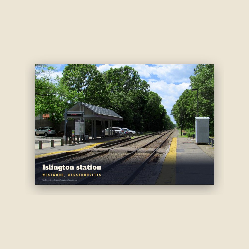 Westwood Islington station Postcard