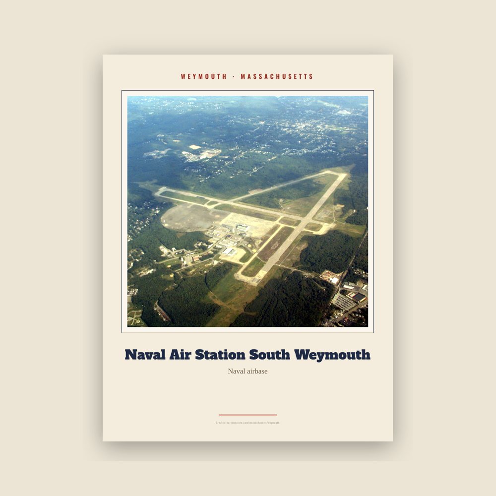 Weymouth Naval Air Station South Weymouth Landmark Print