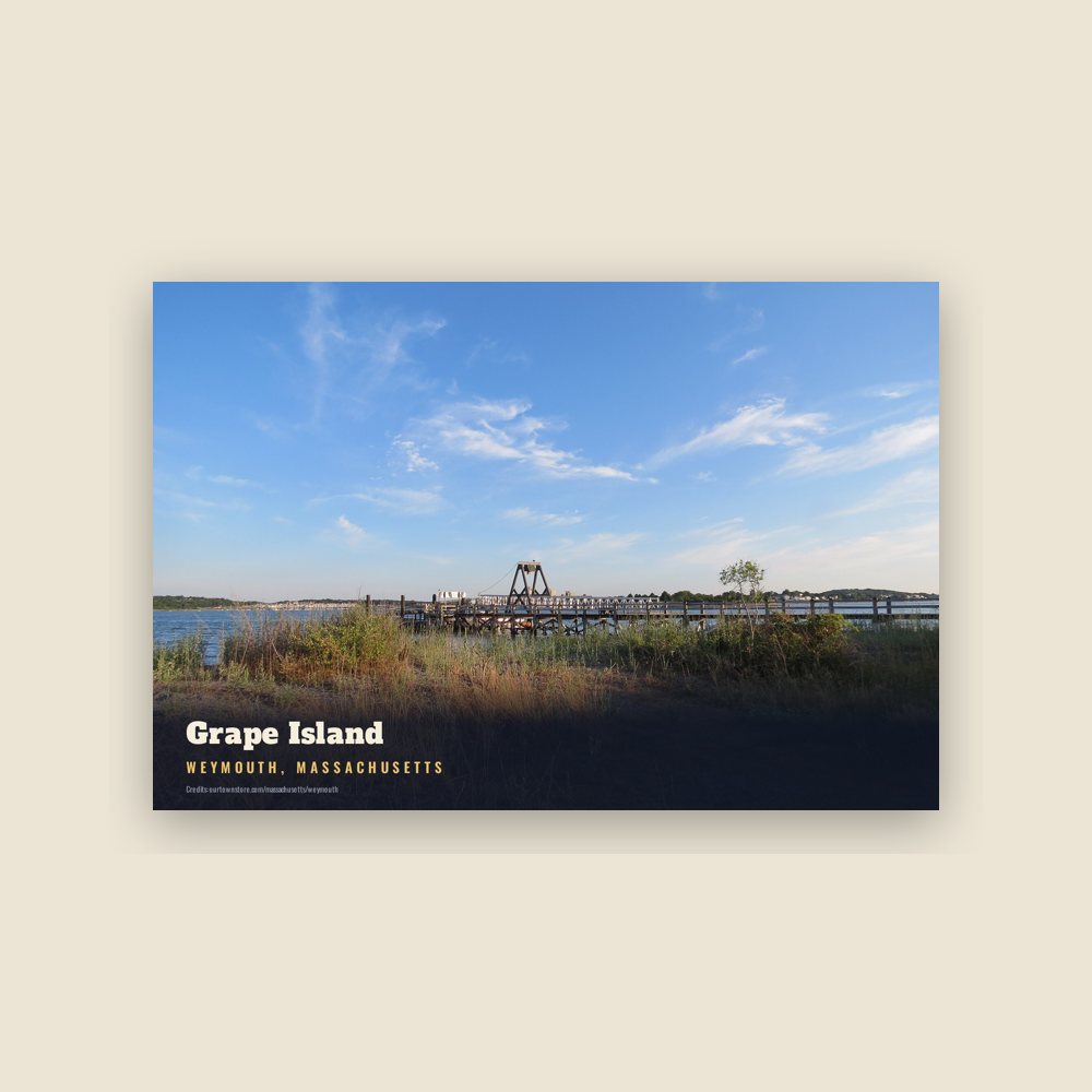Weymouth Grape Island Postcard