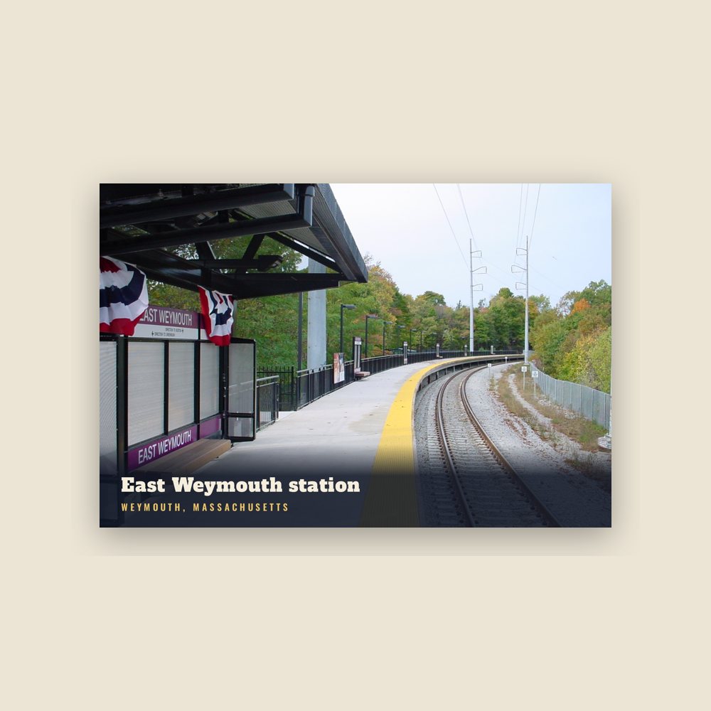 Weymouth East Weymouth station Postcard