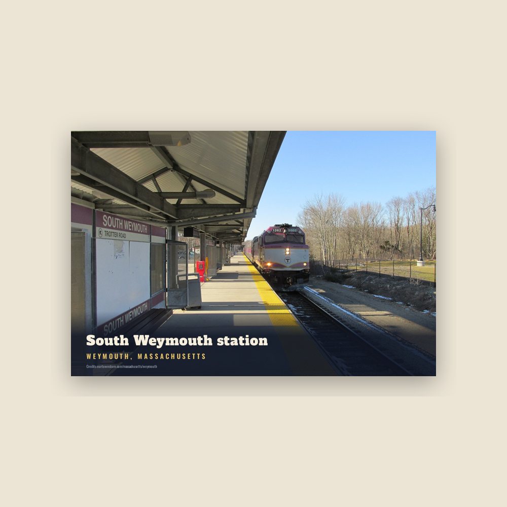 Weymouth South Weymouth station Postcard