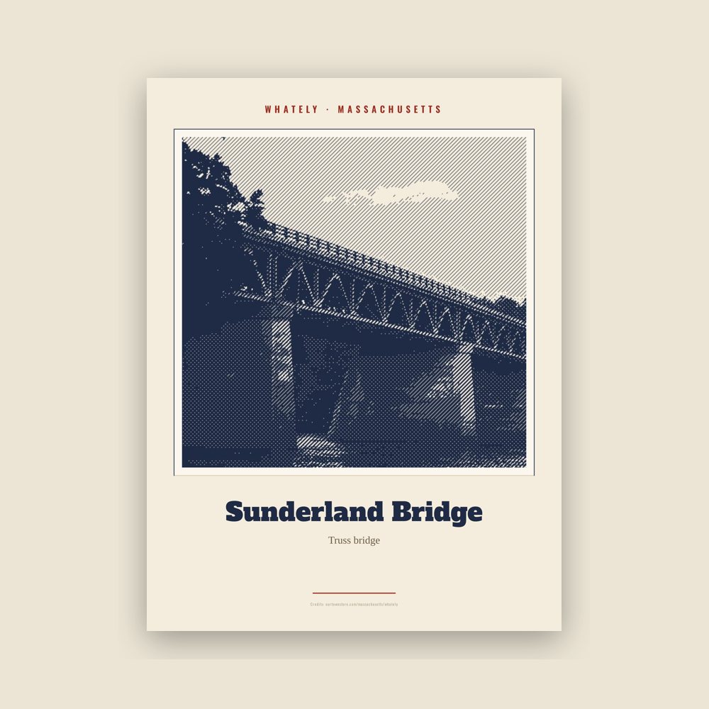 Whately Sunderland Bridge Landmark Print