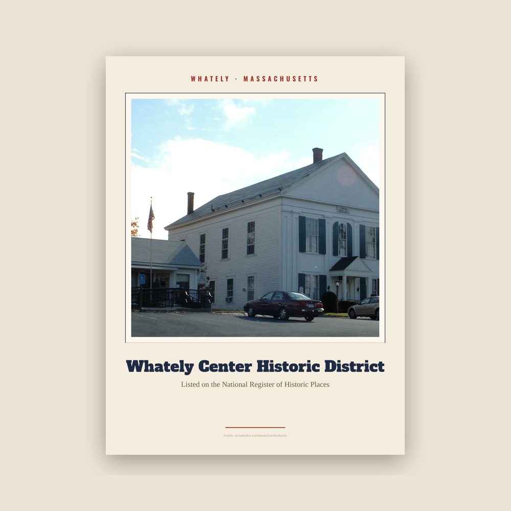 Whately Whately Center Historic District Landmark Print