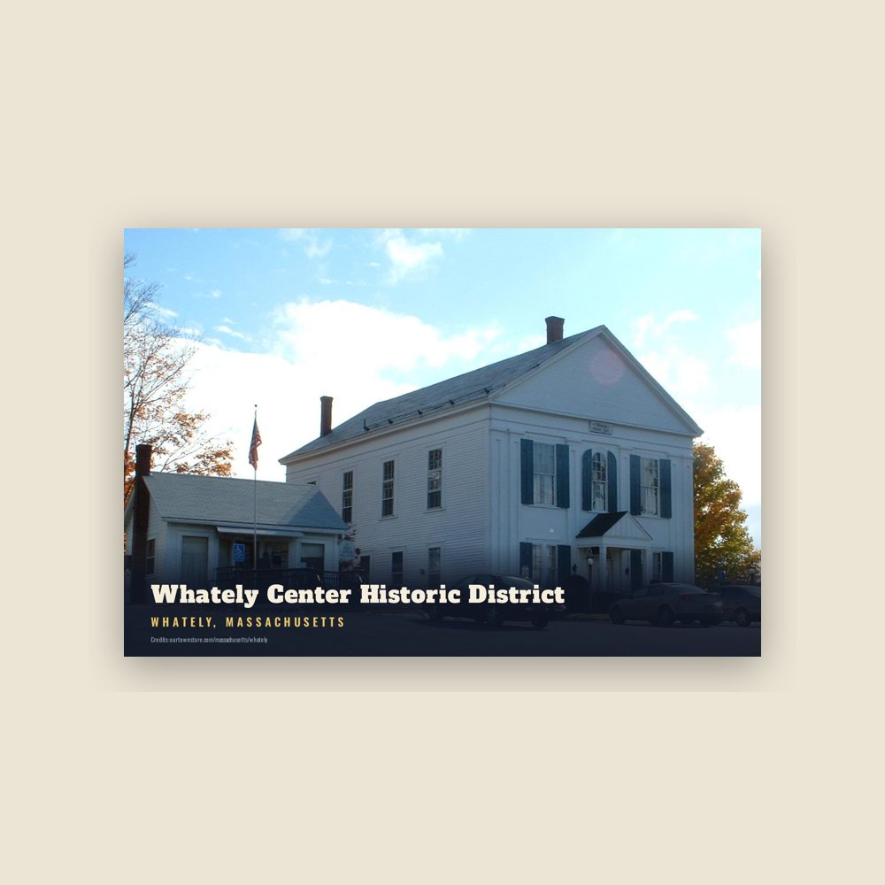 Whately Whately Center Historic District Postcard
