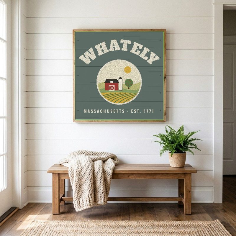 Whately Hometown Wood Sign