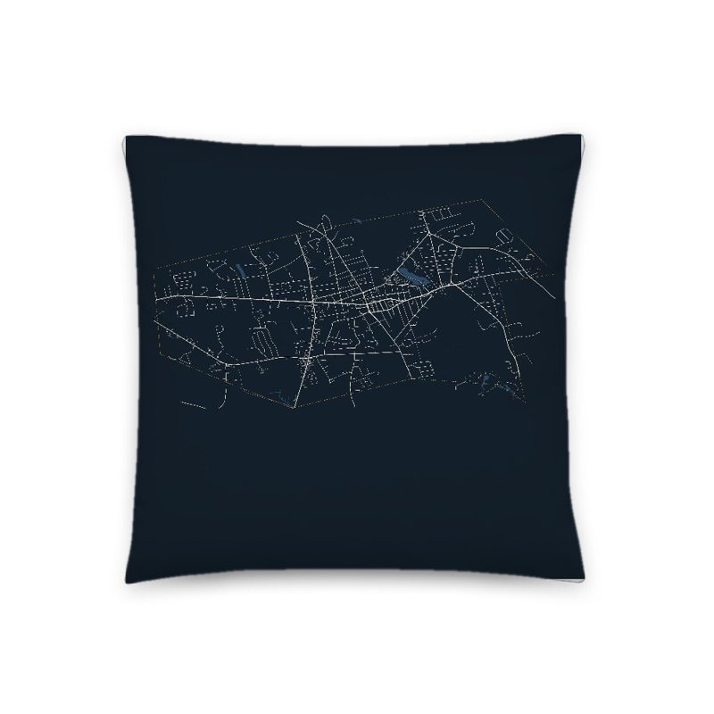 Whitman Map Throw Pillow