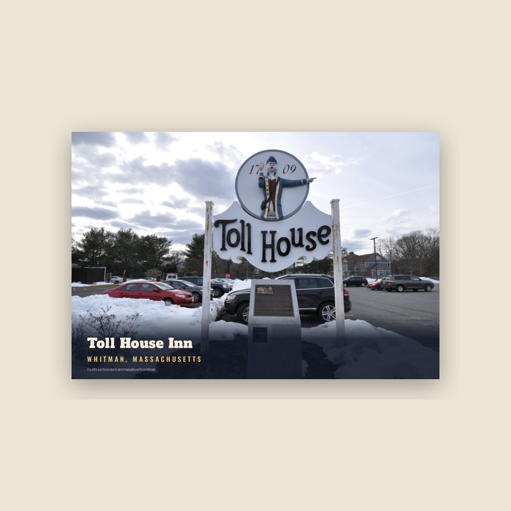 Whitman Toll House Inn Postcard