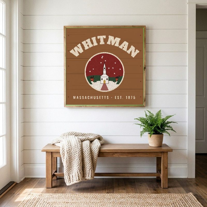 Whitman Hometown Wood Sign