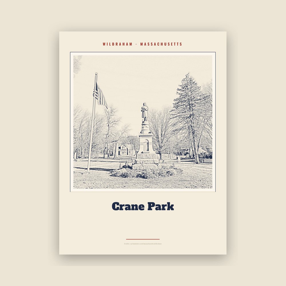 Wilbraham Crane Park Landmark Print