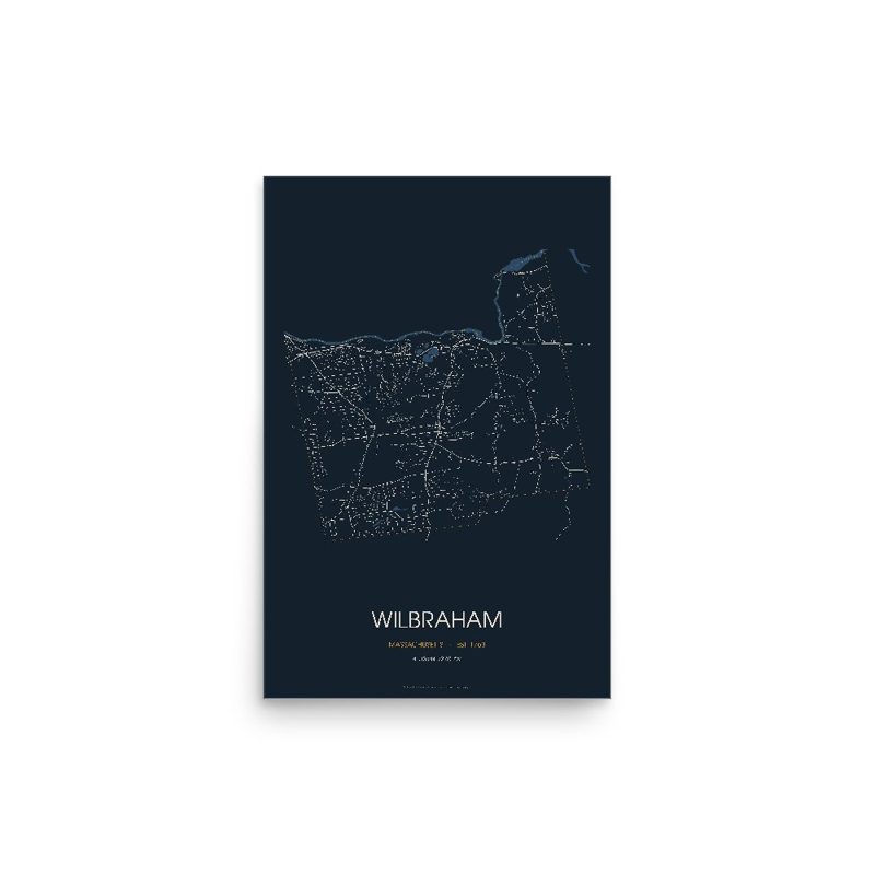 Wilbraham Street Map Poster · Midnight