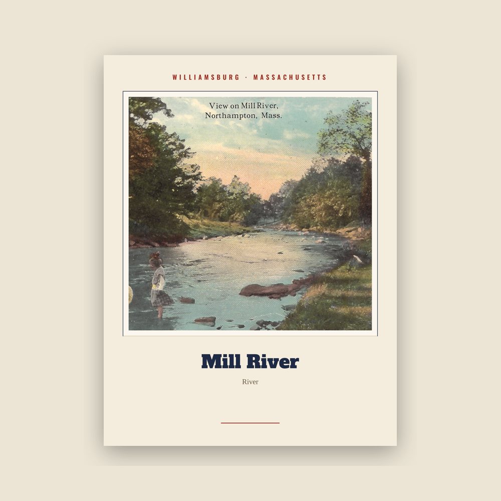Williamsburg Mill River Landmark Print