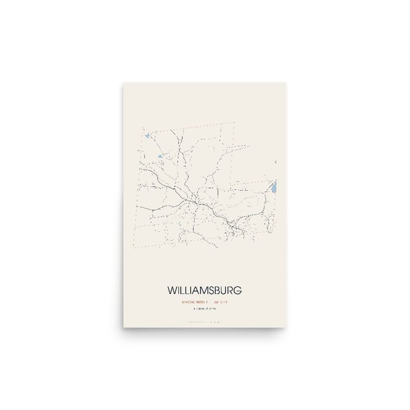 Williamsburg Street Map Poster · Linen