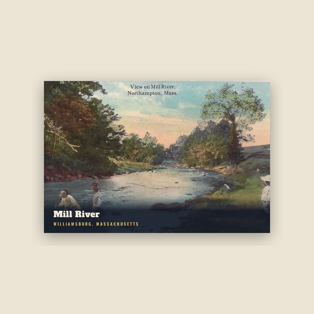 Williamsburg Mill River Postcard
