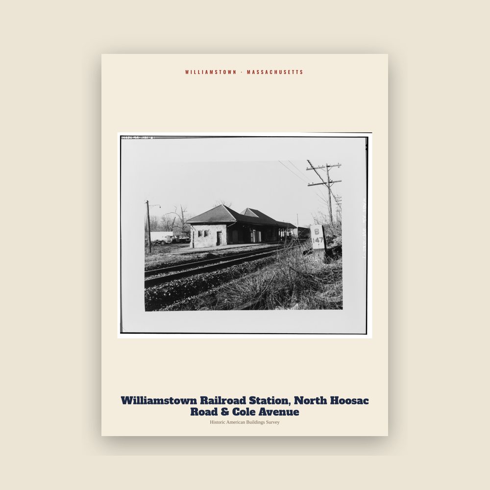 Williamstown Williamstown Railroad Station, North Hoosac Road & Cole Avenue Archive Print